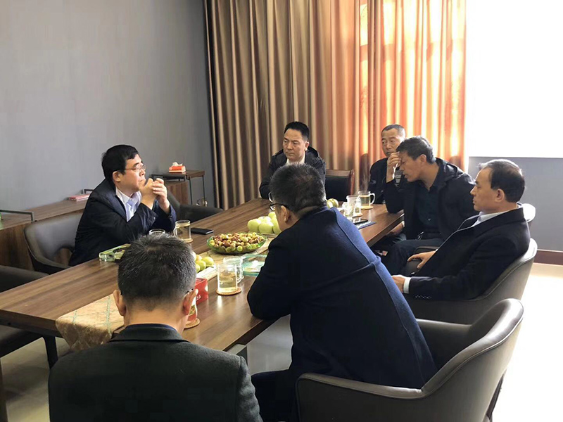 市鎮(zhèn)領導以及辛集梨果龍頭企業(yè)代表等來到了翠王果品進行調(diào)研